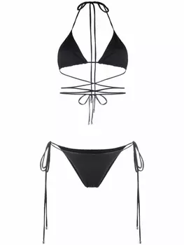 Manokhi бикини с запахом, черный