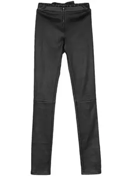 Manokhi кожаные брюки скинни Josie, черный