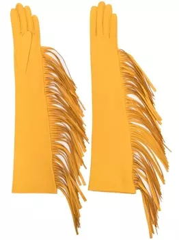 Manokhi перчатки с бахромой, желтый