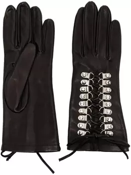 Manokhi перчатки со шнуровкой, черный