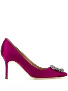 Manolo Blahnik 100-мм туфли Hangisi, розовый