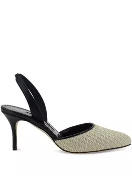 Manolo Blahnik 70-мм туфли Casam Fabio, нейтральный цвет