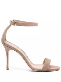 Manolo Blahnik босоножки Chaos 100, нейтральный цвет