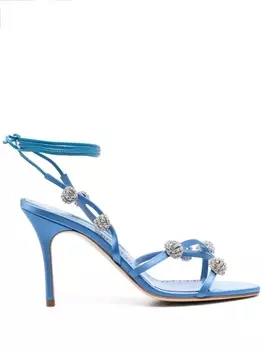 Manolo Blahnik босоножки Elsa 100, синий