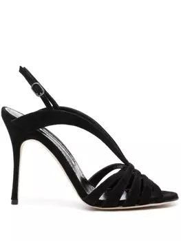 Manolo Blahnik босоножки Sardina 10, черный