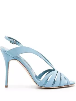 Manolo Blahnik босоножки Sardina 110, синий