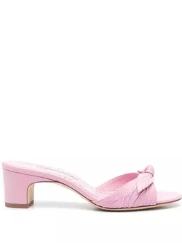 Manolo Blahnik мюли Lolloso 50, розовый
