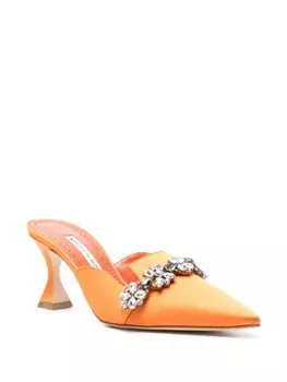 Manolo Blahnik мюли Permu 75, оранжевый