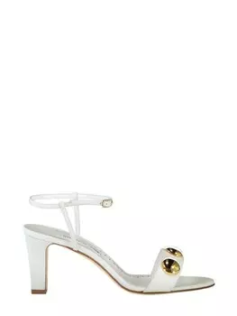 Manolo Blahnik сандалии Chaouhenhi Skuk 70 мм, белый