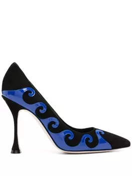 Manolo Blahnik туфли Kasai 105, черный