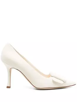 Manolo Blahnik туфли Maysale 90, белый