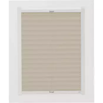 Мансардные жалюзи sunlines плиссе «Молодой стиль энергосбережения», затемняющее, энергосберегающее, натяжное, с энергосберегающим эффектом, с направляющими, цвет sand + wei