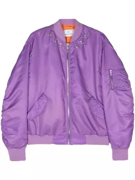 Manuel Ritz бомбер со стразами, фиолетовый