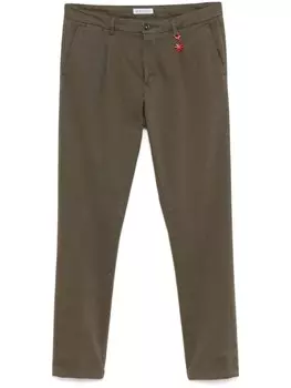 Manuel Ritz брюки чинос со складками, зеленый