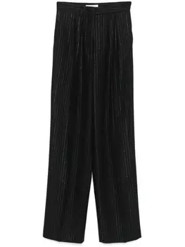 Manuel Ritz брюки в полоску с люрексом, черный