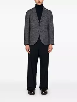 Manuel Ritz клетчатый пиджак, синий