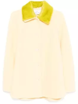 Manuel Ritz куртка с воротником из шерпы, желтый