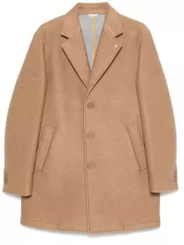 Manuel Ritz однобортное пальто, коричневый