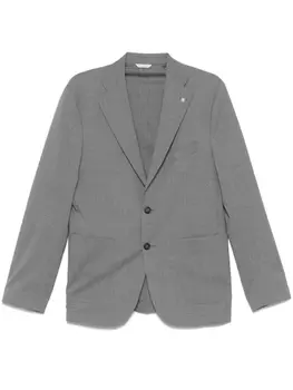 Manuel Ritz однобортный пиджак, серый