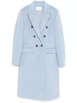 Manuel Ritz пальто со стразами, синий