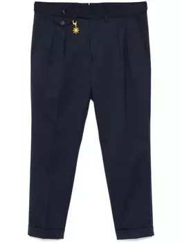 Manuel Ritz плиссированные брюки, синий