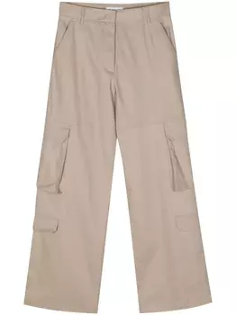 Manuel Ritz прямые брюки карго, нейтральный цвет