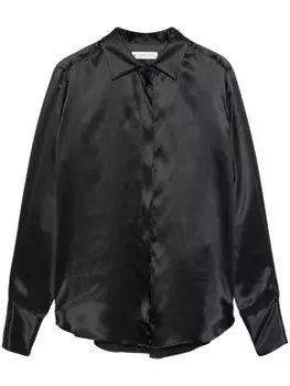 Manuel Ritz шелковая рубашка, черный