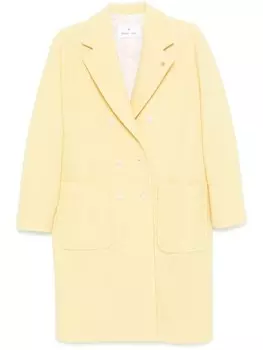 Manuel Ritz шерстяное двубортное пальто, желтый