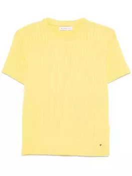 Manuel Ritz топ фактурной вязки, желтый