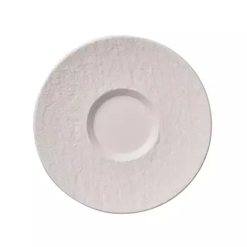 Мануфактура Rock blanc Блюдце Caf au lait 17 см Villeroy & Boch, белый