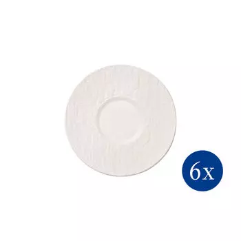 Мануфактурное блюдце Rock blanc, 12см Villeroy & Boch, белый