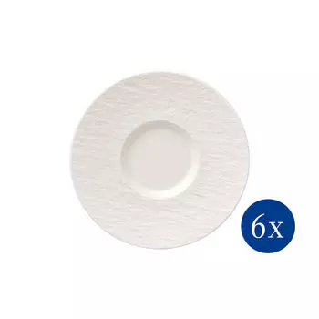 Мануфактурное блюдце Rock blanc, 15см Villeroy & Boch, белый