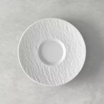 Мануфактурное блюдце Rock Blanc Caf au lait, 17см Villeroy & Boch, белый