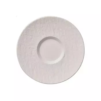 Мануфактурное кофейное блюдце Rock blanc 15,5 см Villeroy & Boch, белый