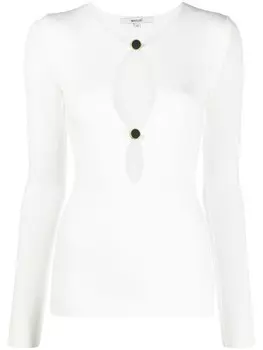 MANURI футболка Jackie 2.4 с длинными рукавами, белый