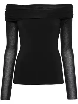 MANURI топ Amara с открытыми плечами, черный