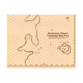Map 2/3 Barbarian Altanis/Valley of the Ancients (Players), Catalogs, Maps & Miscellaneous (Judges Guild), мягкая обложка