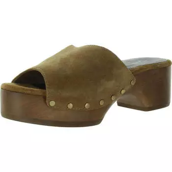 Mara Clog Slide Женские туфли-лодочки без застежек на каблуке Clog Block Heel rag & bone, цвет tobacco suede