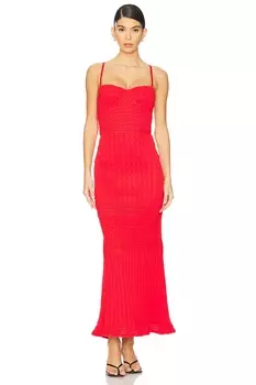 Mara макси-платье Peixoto, espanola red