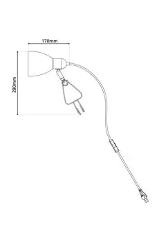 МАРА настольная лампа с Е14 Nve Leuchten, черный