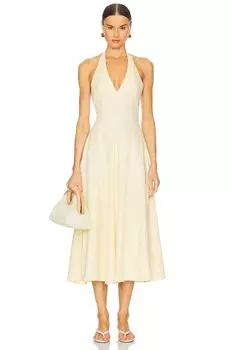 Marais миди-платье Faithfull The Brand, butter