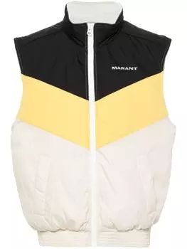 Marant дутый жилет Bruce, нейтральный цвет