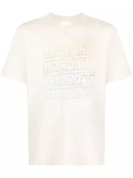 Marant футболка Hugo из органического хлопка, нейтральный цвет