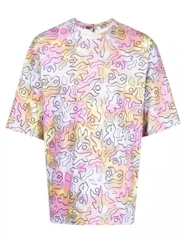Marant футболка с принтом тай-дай, разноцветный