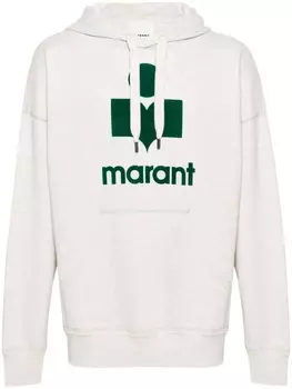 Marant худи Miley с логотипом, нейтральный цвет