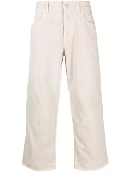 Marant Javi cotton trousers, нейтральный цвет