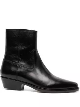 Marant Okuni 50mm leather ankle boots, черный