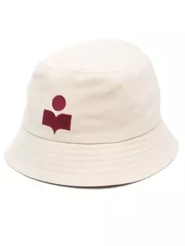 MARANT панама с вышитым логотипом, нейтральный цвет