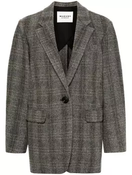 Marant toile блейзер Adilinko с узором в елочку, серый