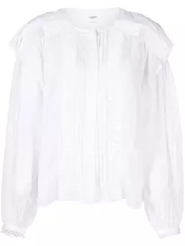 Marant toile блузка Georgina с кружевом, белый